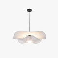 Ritta Modern Nordic Cloth/Metal Shell Pendant Light, White