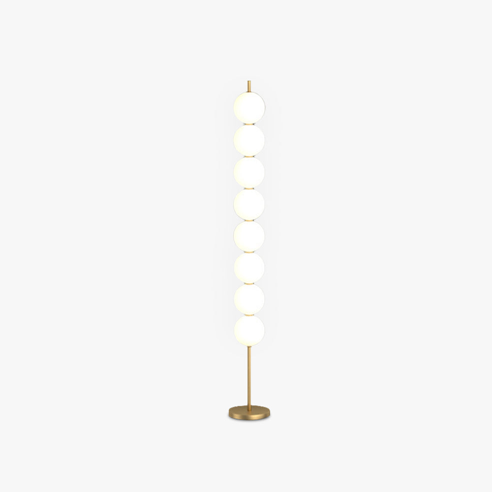 Mira Modern Candy /etal Floor Lamp, Brass