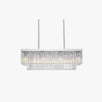 Kristy Modern Art Deco LED Pendant Light, Crystal/Metal