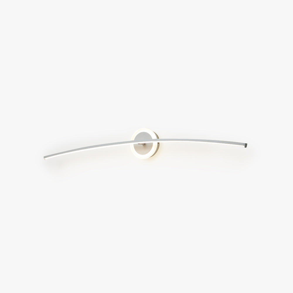 Arisha Modern Linear Metal Wall Lamp, White