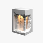 Arisha Art Deco Flush LED Plaster Wall Lamp, White