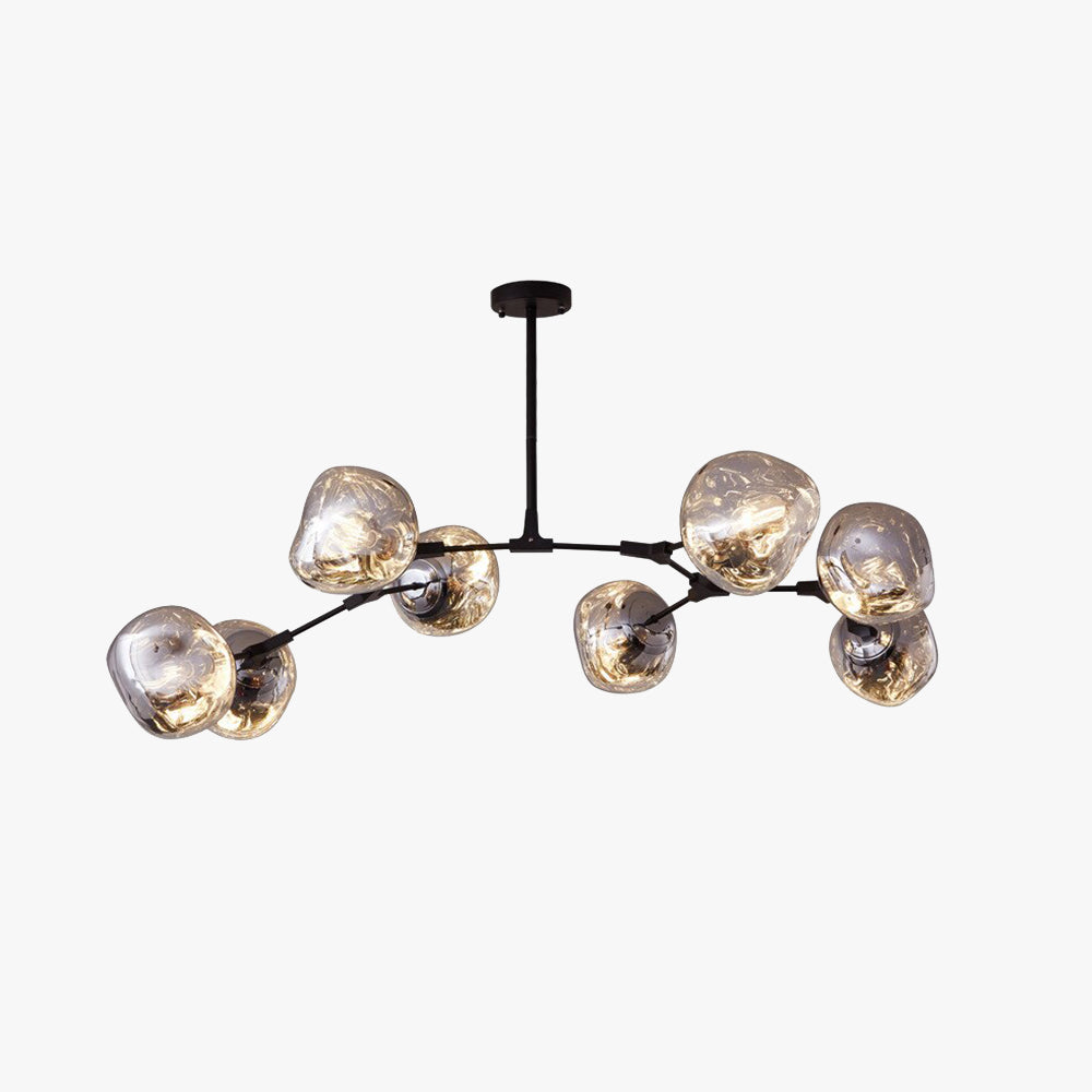 Arisha Modern Globe Lava 3 Pendant Light Fixture
