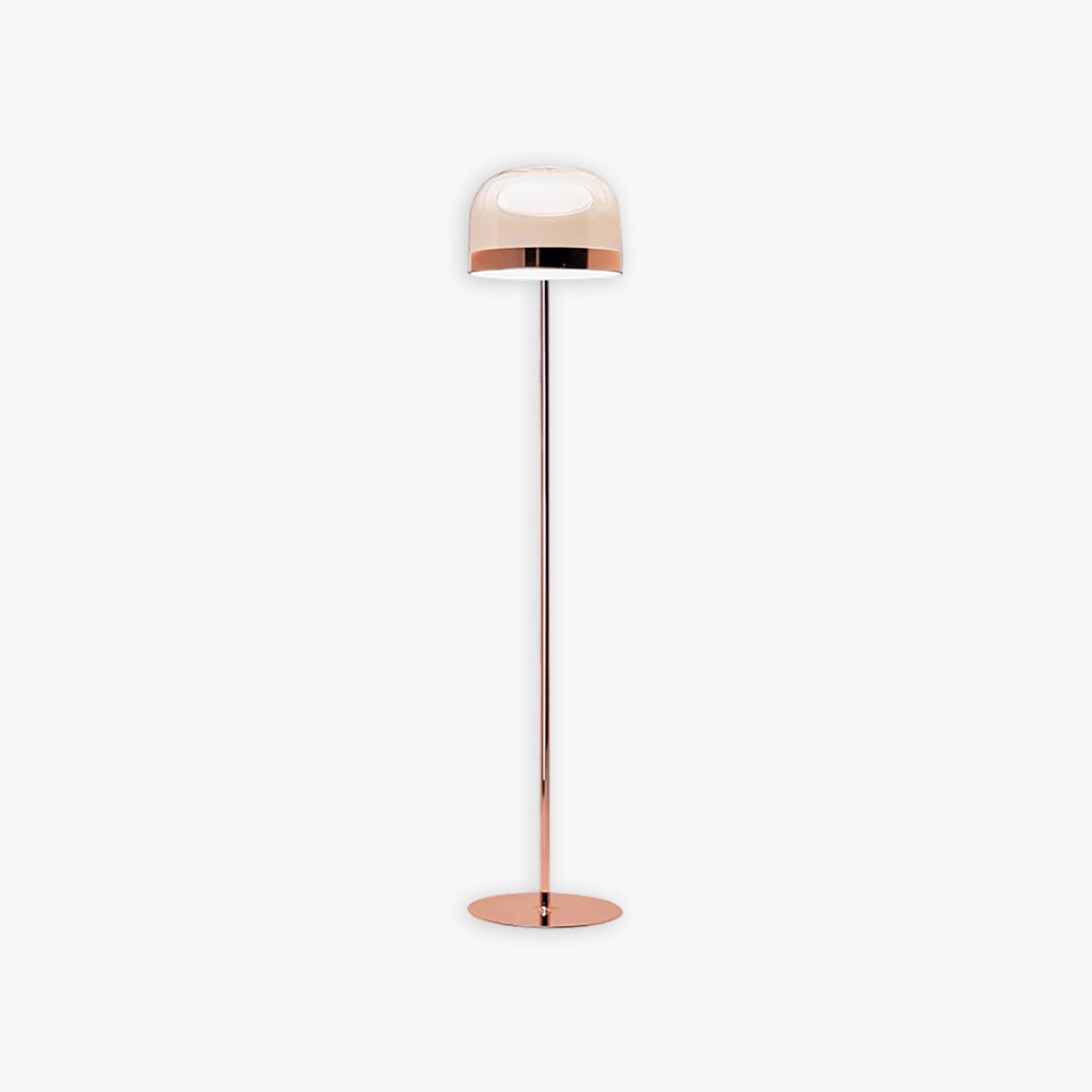 Salgado Modern Black & Rose Gold Floor Lamp, L 135/175CM