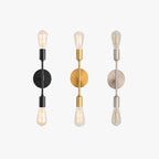 Silva Modern Minimalist Wall Lamp, Metal, Black/Silver/Gold, Bathroom