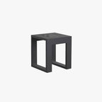 Ray Simple Hollow Cube Metal/ Outdoor Floor Lamp, Black