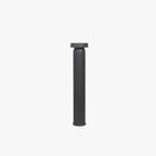 Ray Modern Metal Cylinder Outdoor Path Light, Black