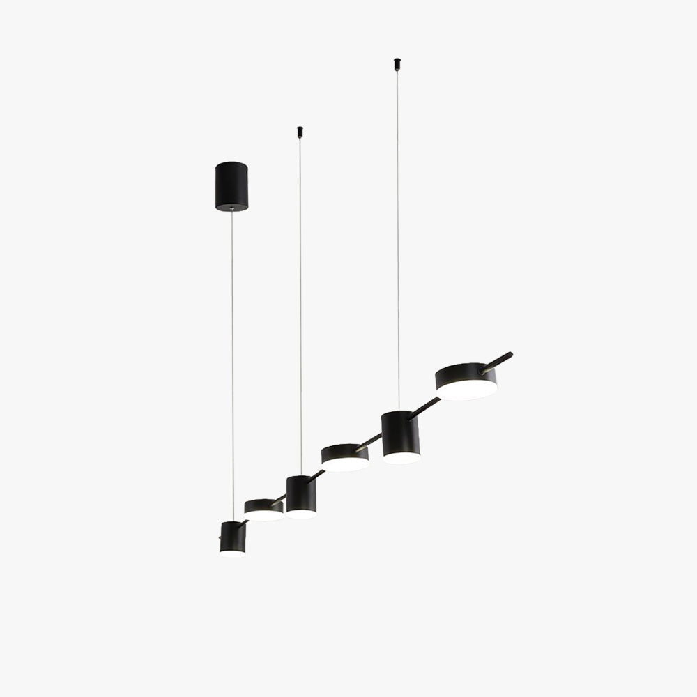 Arisha Minimalist Multi Metal Pendant Light, Black/Gold