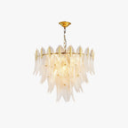 Kristy Modern Gold Feather Chandelier, 3 Style