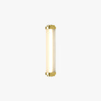 Ray Minimalist Cylindrical Metal Outdoor Wall Lamp, Black/Gold/Silver