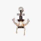 Epoch Anchor Lantern Wall Lamp, Vintage/Antique, Wood, Bedroom