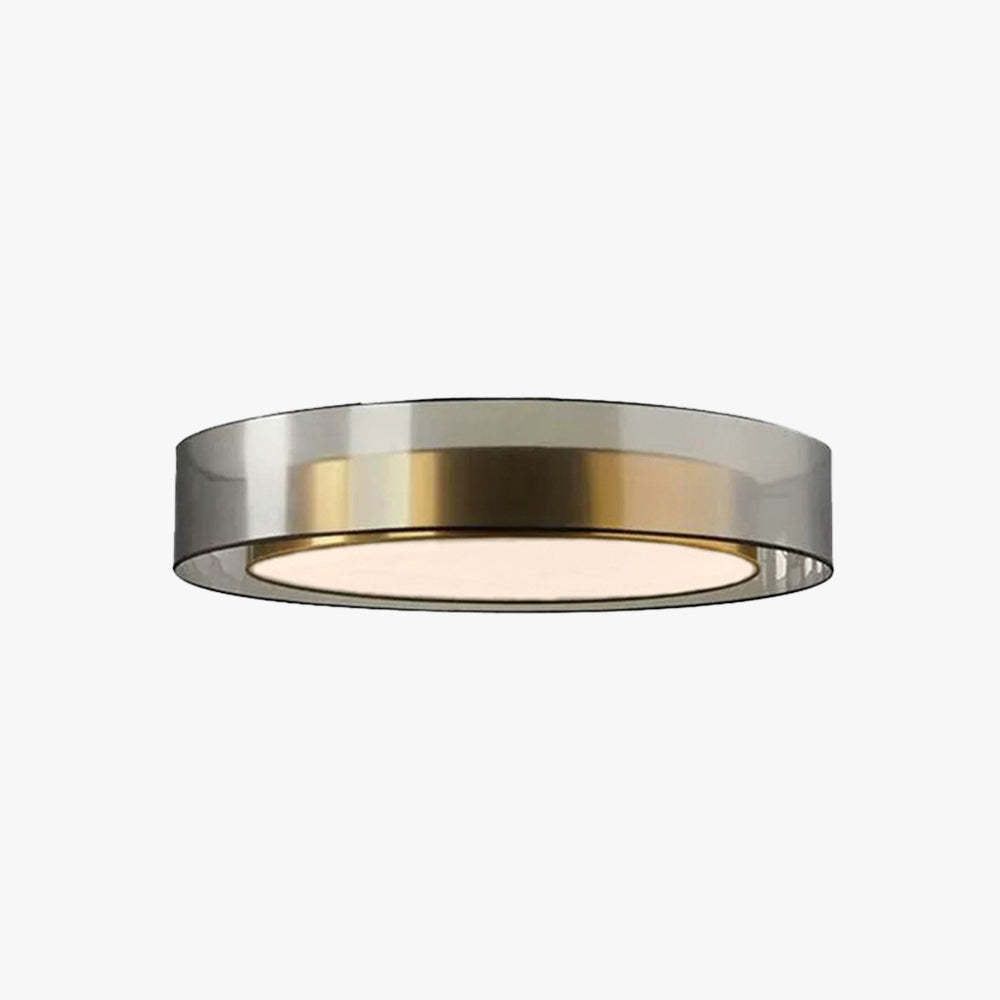 Arisha Nordic Modern Round LED Flush Mount Ceiling Light, Gold Copper
