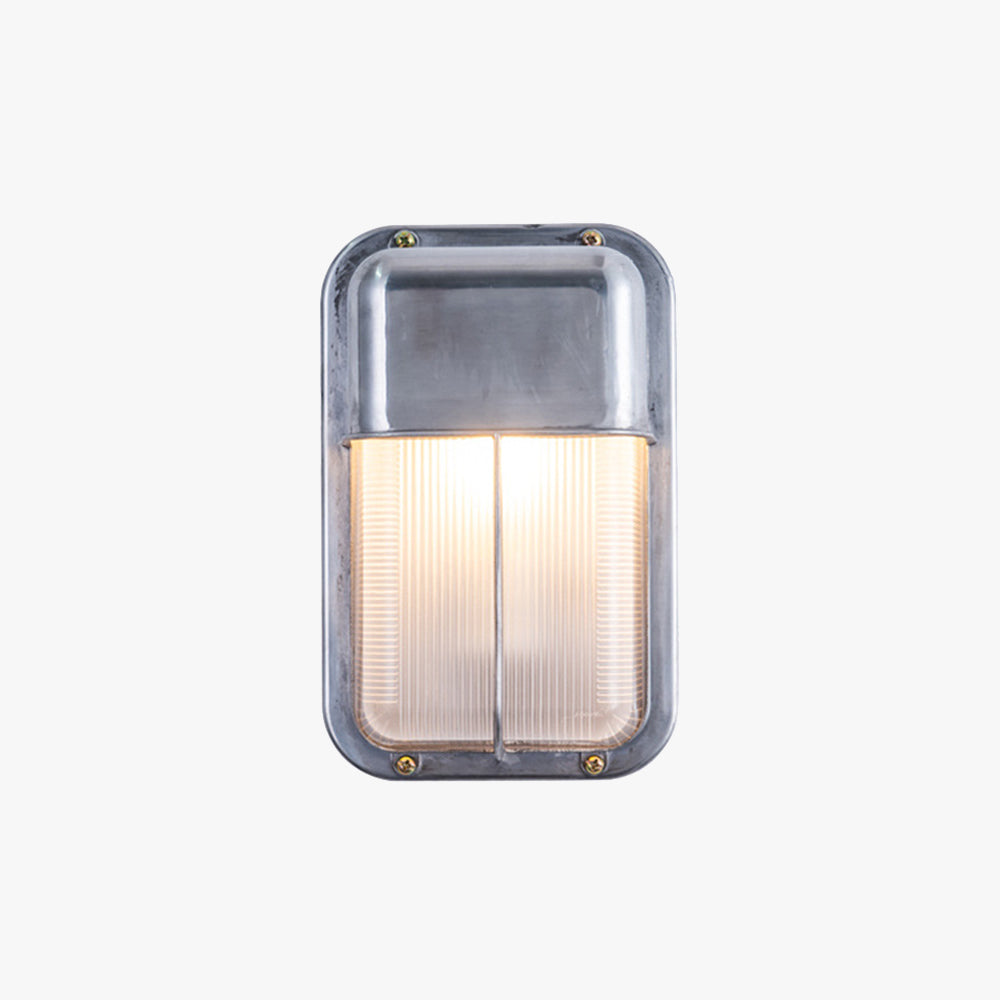 Wyre Wall Lamp Geometric Modern Metal Glass Outdoor
