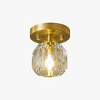 Kristy Luxury Diamond Metal/ Flush Mount Ceiling Light, Gold
