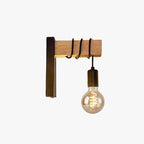 Silva Wall Lamp Bulb Industrial, Metal, Black/White, Living Room