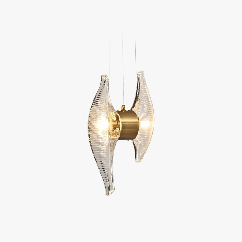 Kristy Luxury Capiz Shell Pendant Light, Glass/Metal, Bedside/Dining Room