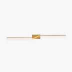 Arisha Luxury Curved Linear Metal Wall Lamp, Gold