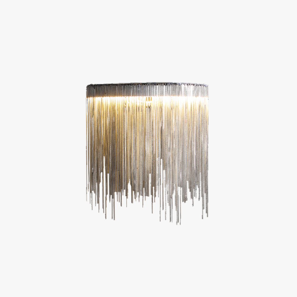 Arisha Wall Lamp Decorative/Modern, Tassel Chain, Silver, Living Room