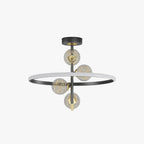Valentina Semi-Flush Mount Ceiling Light, Gold & Black, 2 Style