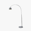 Salgado Modern Arc Metal Floor Lamp, Chrome, Study/Bedroom