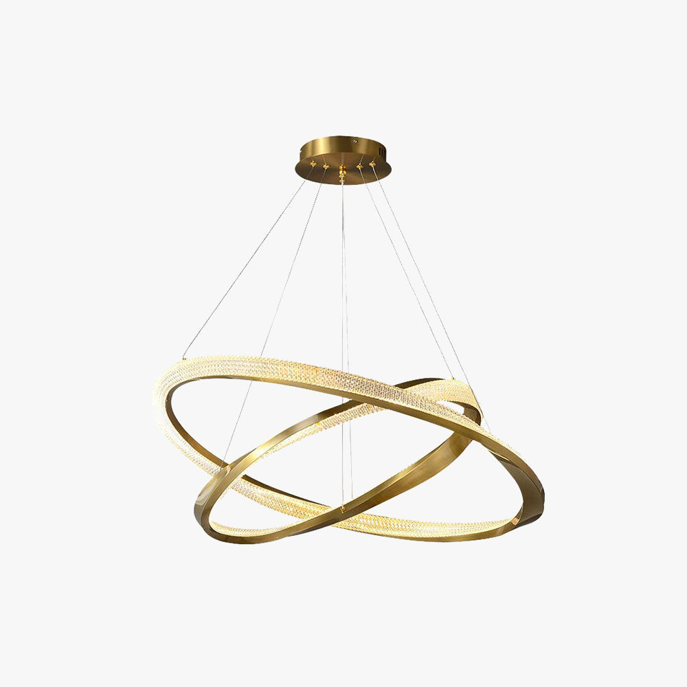 Arisha Minimalist Ring Spiral Shape  Pendant Light,Gold