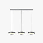 Arisha Minimalist Circular Metal Pendant Light,Silver/Gold/Rose Gold