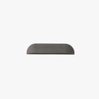 Ray Modern Minimalist Semi-elliptical Metal/Stone Outdoor Wall Lamp, Black/White