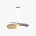Arisha Decorative Geometric Metal Pendant Light, Black/Gold