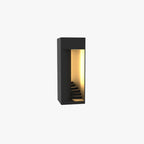 Ray Minimalist Waterproof Cuboid Rechargeable/Solar Lamp de Table, Black/White