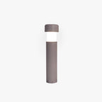 Ray Modern Metal Cylindrical Outdoor Path Light, Grey