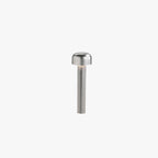 Ray Modern Metal Mushroom Shaped Outdoor Path Light, Silver/Black
