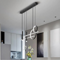 Arisha Modern Pendant Light LED, Double Circle, Gold/Black