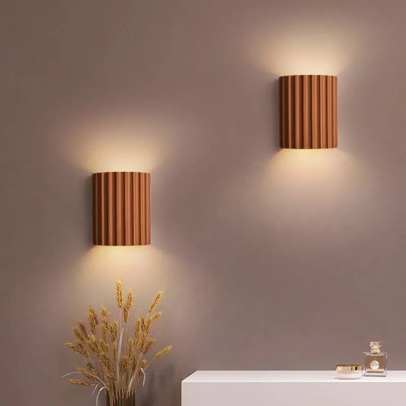 Cora Semi-cylindrical Resin Wall Lamp