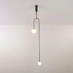 Arisha Minimalist Linear Mobile Pendant Light, Black
