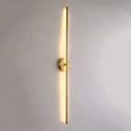 Fauro Modern Linear Metal&Silica Gel Wall Mount Lamps, Gold