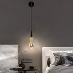 Kristy Modern Water Drop Wall Lamp, Black/Gold