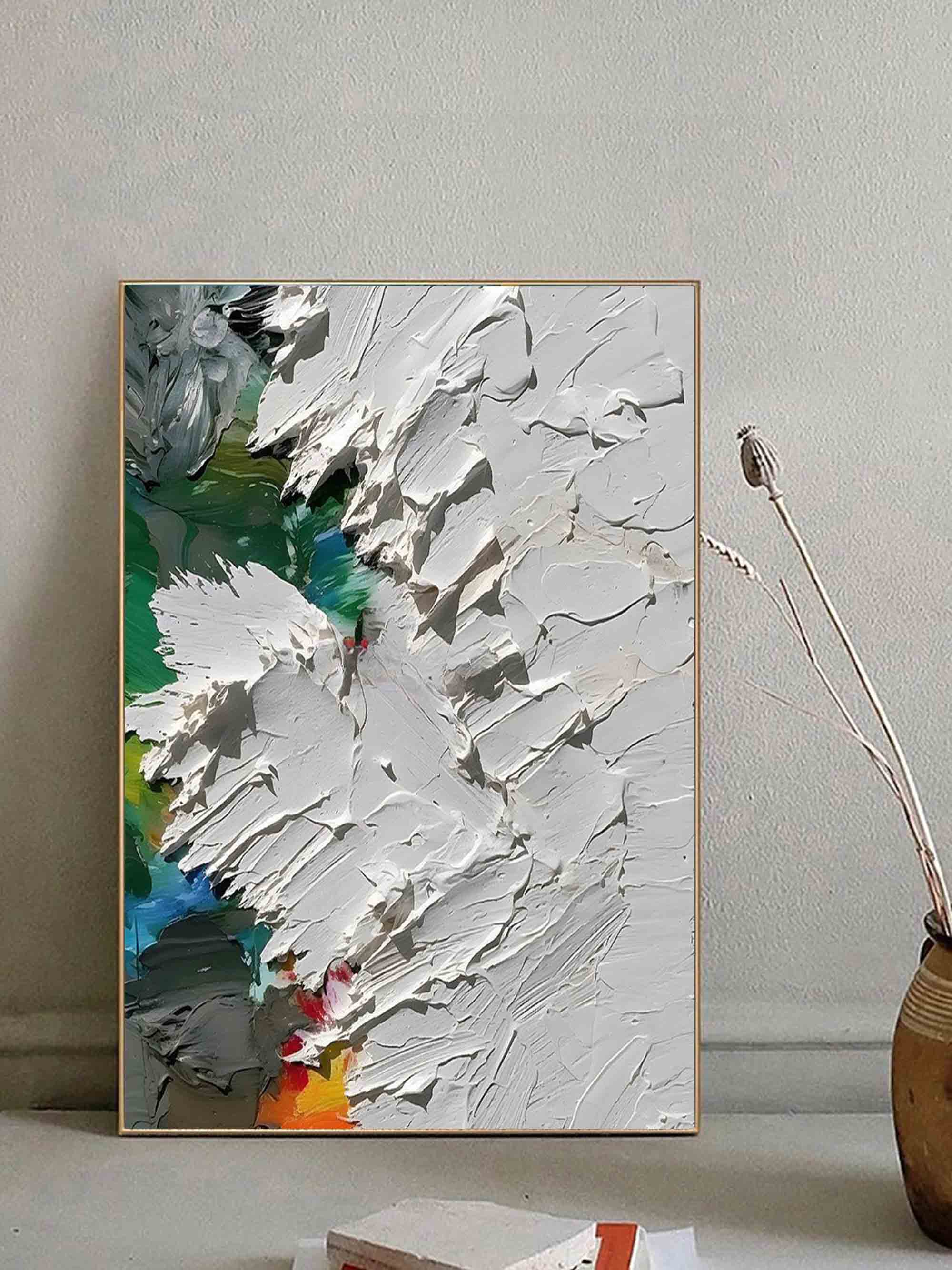 Color Accents Impasto Painting