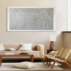 Textured Grid Painting Black White Neutral