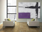 Textured Abstract Geometric Oil Painting