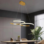 Arisha Modern Minimalist Pendant Light, Double-C