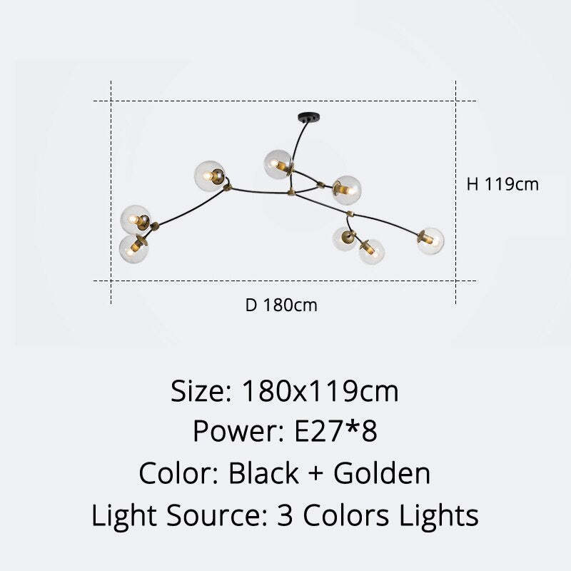 Valentina Minimalist Elegant Unique Branch Chandeliers, Living Room