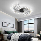 Wesley Flush-Mount Ceiling Light Fireworks, Black/Gold - product image 2