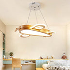 Arisha Modern Natural Creative DIY Children Airplane Shape Pendant Light ,Wood