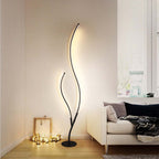 Louise Modern Simple Floor Lamp, Black & White