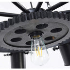 Epoch Industrial LED Pendant Light Black Metal/Rope Cafe/Bar