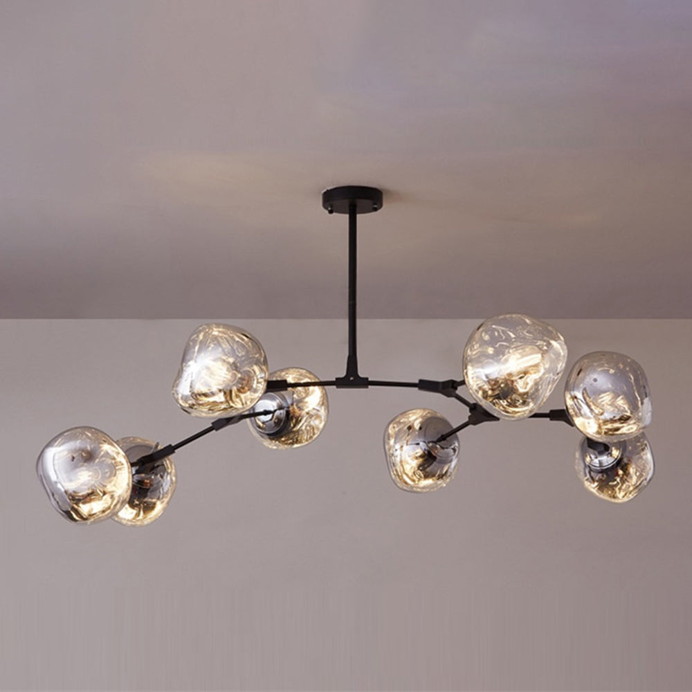 Arisha Modern Globe Lava 3 Pendant Light Fixture