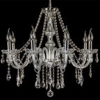 Silva Luxury Candlestick Clear Crystal Chandelier