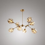 Valentina Modern Bubble Metal Pendant Light, Black/Gold