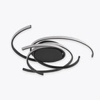 Arisha Modern Multi Arc Linetype Ceiling Light,Black/White