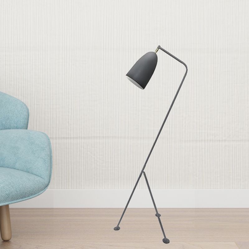 Morandi Modern Metal Cup Black Floor Lamp, Multi Colors