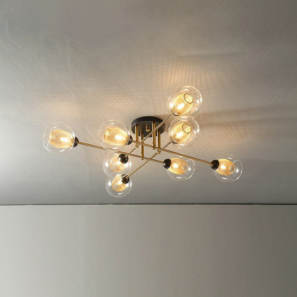 Valentina Industrial Glass Globe Chandelier LED, 6 Style